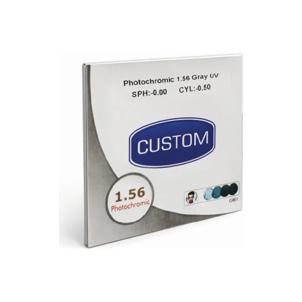 عدسی CUSTOM ۱٫۵۶ فتوکرومیک طوسی SHMC