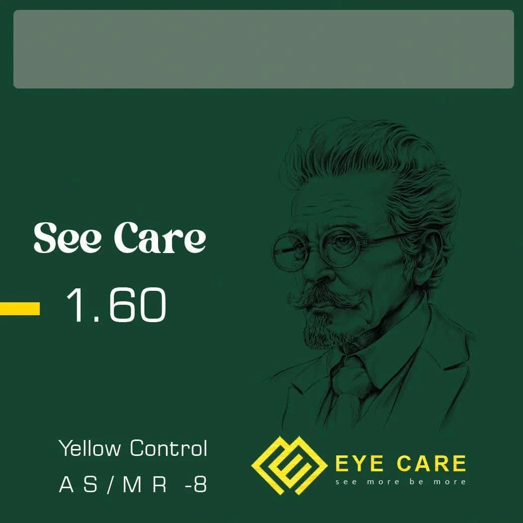 عدسی EYE CARE ۱٫۶۰ See Care Yellow Control آسفریک MR-8