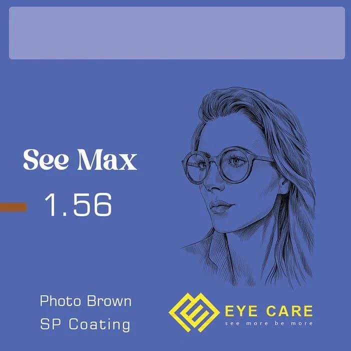 عدسی EYE CARE ۱٫۵۶ See Max فتوکرومیک قهوهای Spin Coat