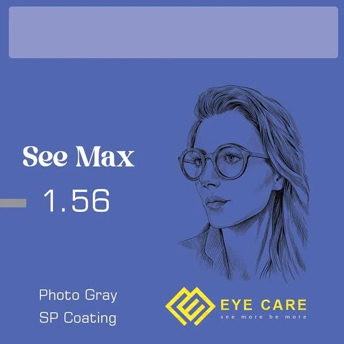 عدسی EYE CARE ۱٫۵۶ See Max فتوکرومیک طوسی Spin Coat