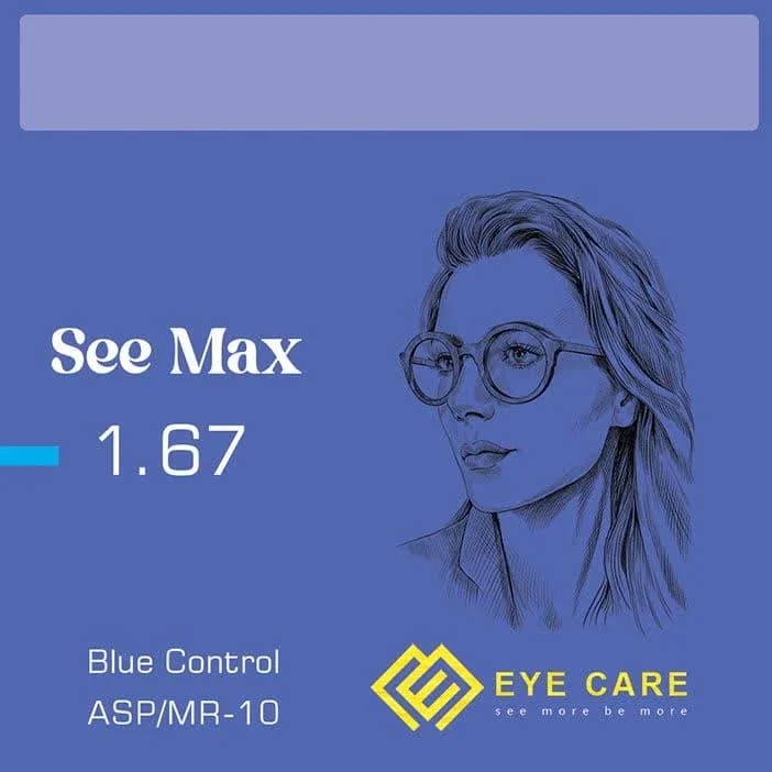 عدسی EYE CARE ۱٫۶۷ See Max Blue Control آسفریک MR-10