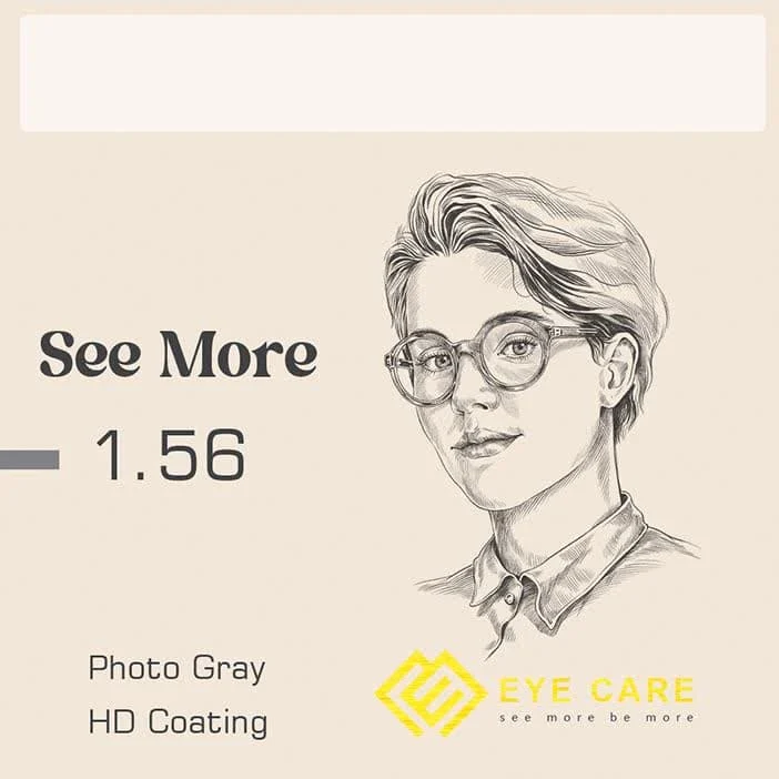 عدسی EYE CARE ۱٫۵۶ See More فتوکرومیک طوسی HD