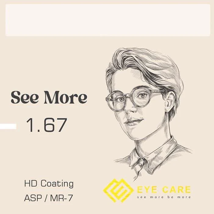 عدسی EYE CARE ۱٫۶۷ See More HD فشرده آسفریک MR-7