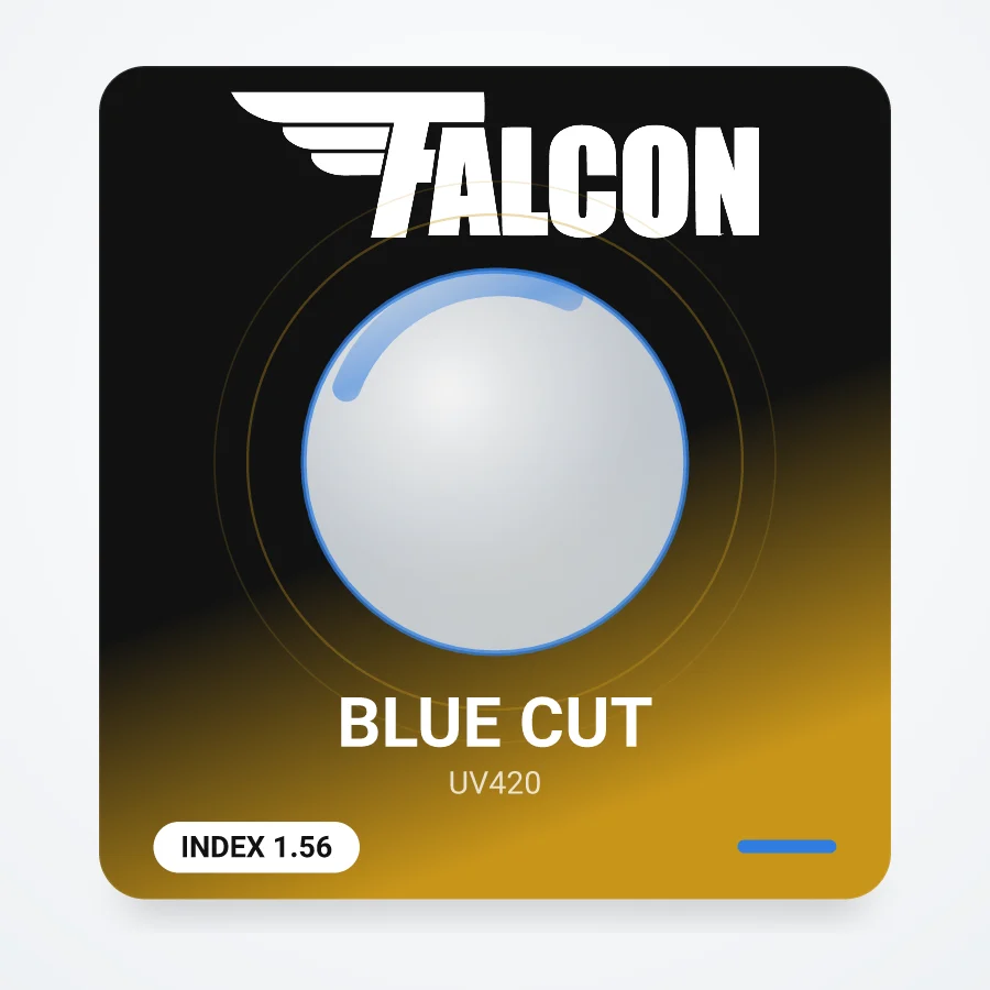 عدسی FALCON ۱٫۵۶ Blue Cut بلوکات UV420