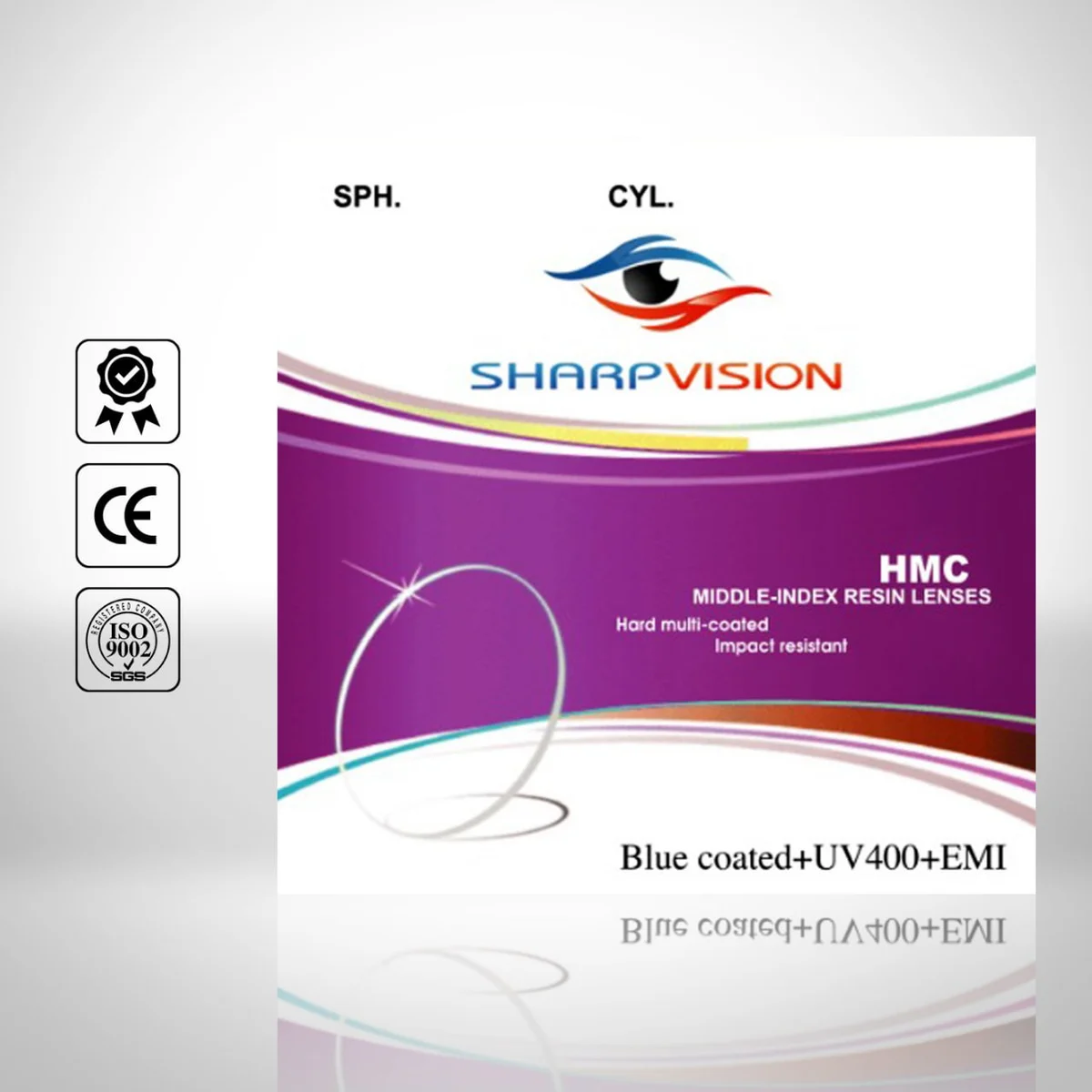 ۱٫۵۶ HMC آبی UV400