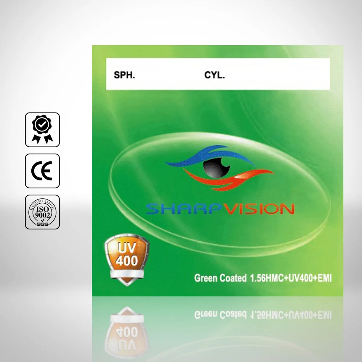 ۱٫۵۶ HMC سبز UV400