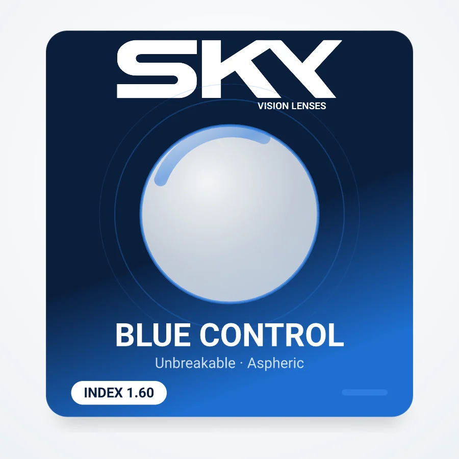 عدسی SKY ۱٫۶۰ Blue Control نشکن آسفریک