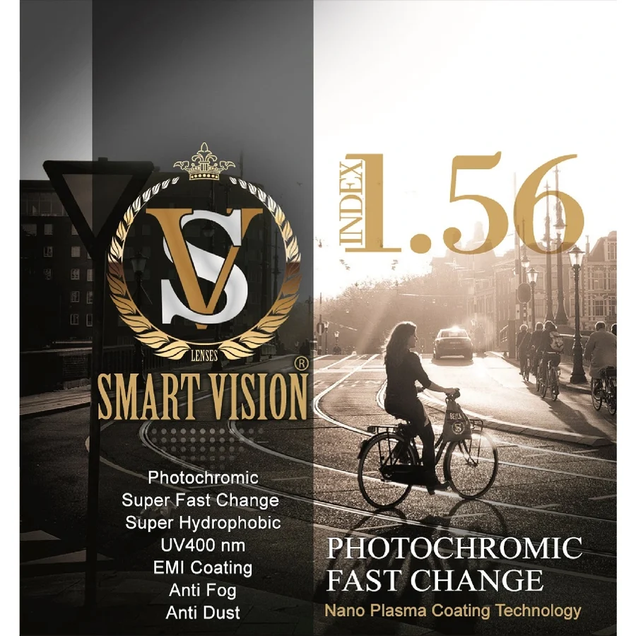 عدسی SMART VISION ۱٫۵۶ فتوکرومیک Fast Change