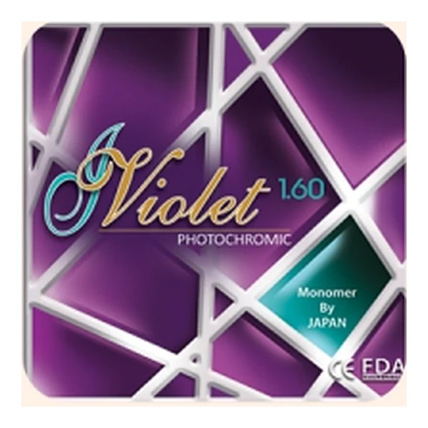 عدسی VIOLET ۱٫۶۰ فتوکرومیک آسفریک آنتی‌رفلکس سبز