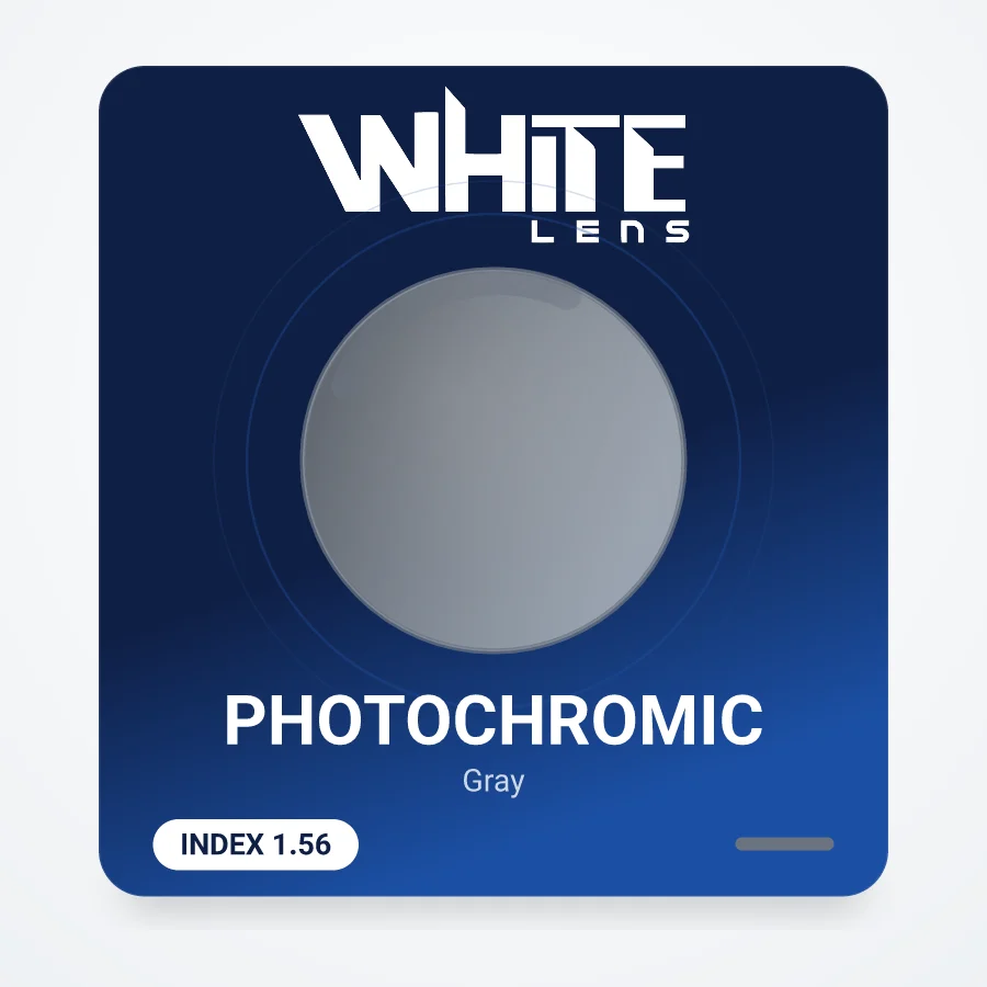 عدسی WHITE ۱٫۵۶ فتوکرومیک خاکستری