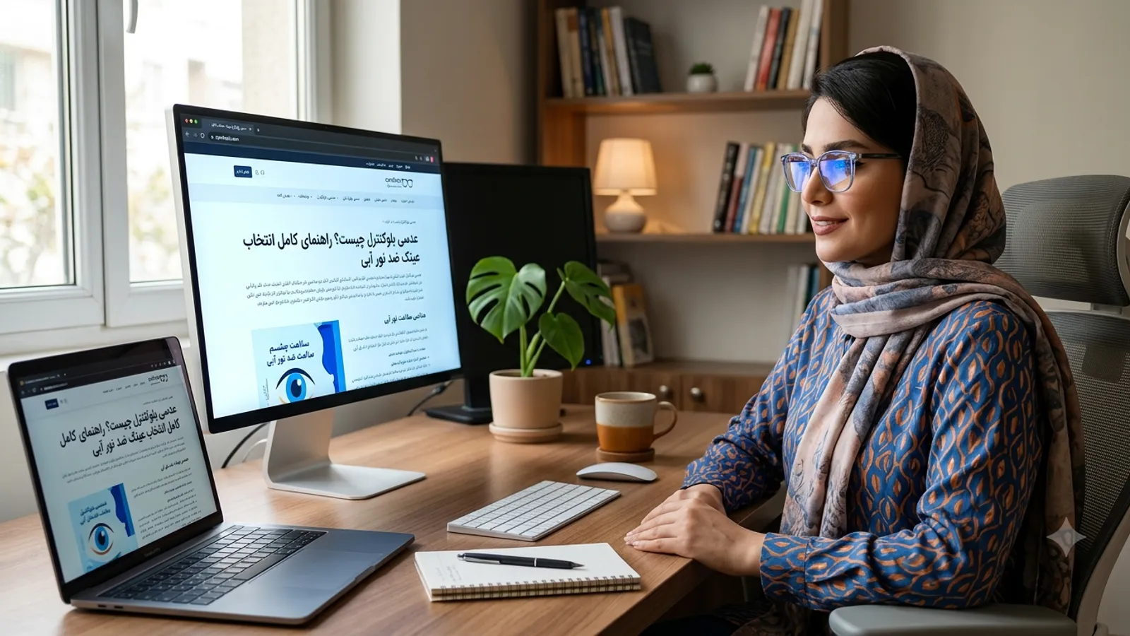 عدسی بلوکنترل چیست؟ راهنمای کامل انتخاب عینک ضد نور آبی