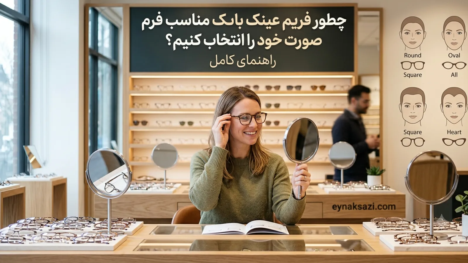 چطور فریم عینک مناسب فرم صورت خود را انتخاب کنیم؟ راهنمای کامل