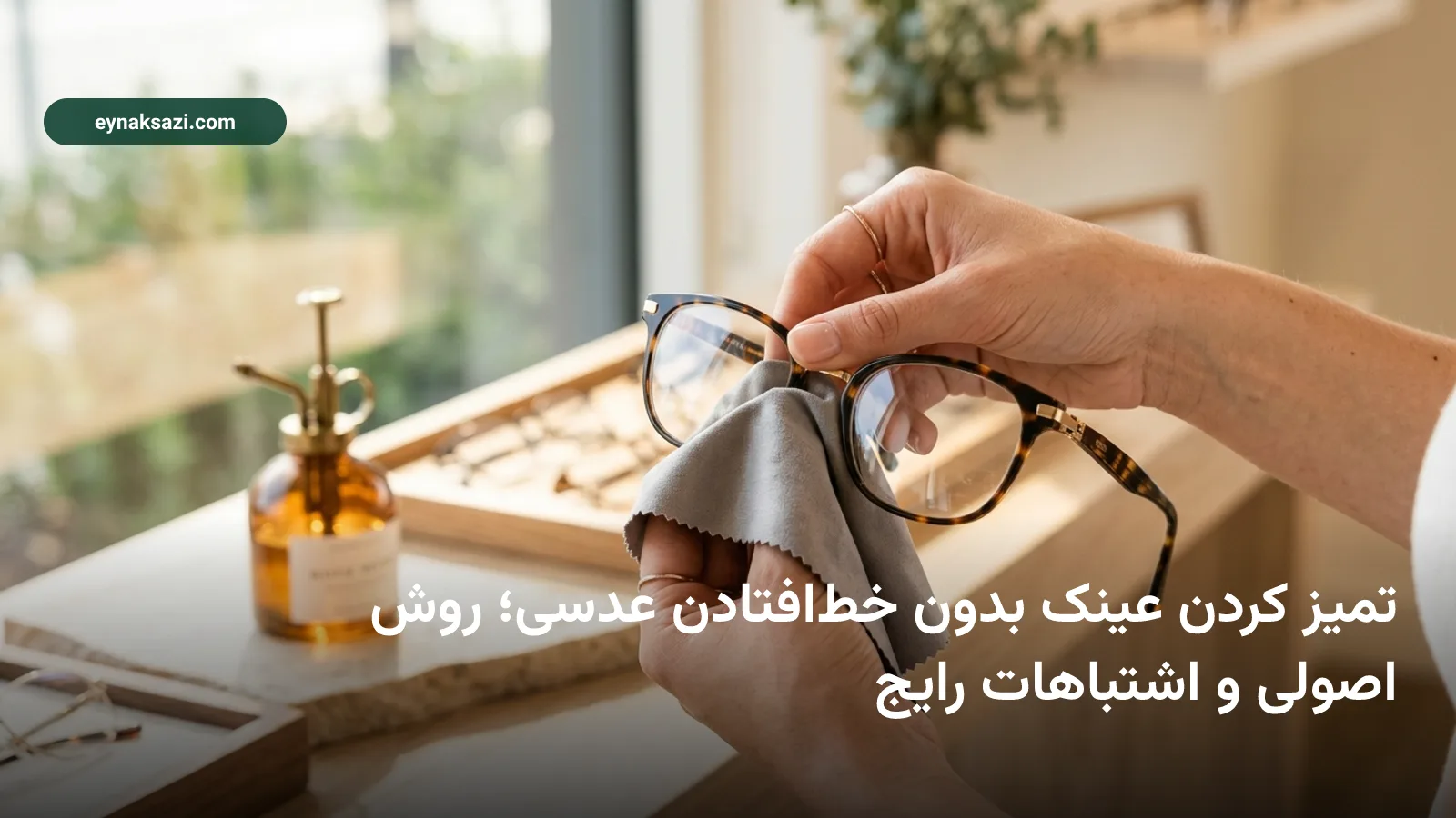 تمیز کردن عینک بدون خط‌افتادن عدسی؛ روش اصولی و اشتباهات رایج