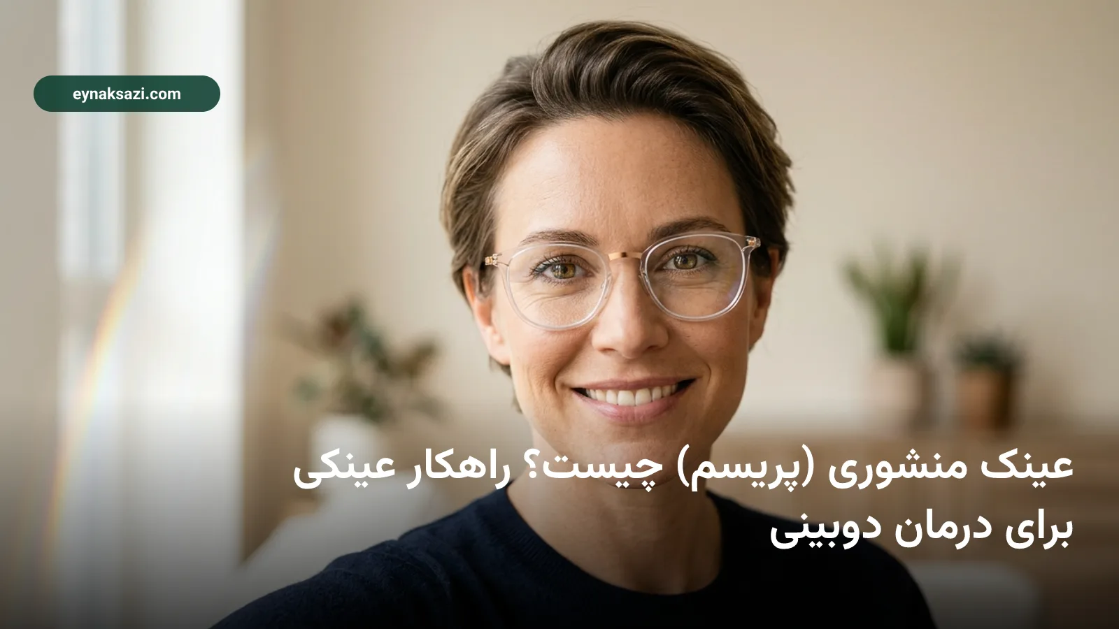 عینک منشوری (پریسم) چیست؟ راهکار عینکی برای درمان دوبینی